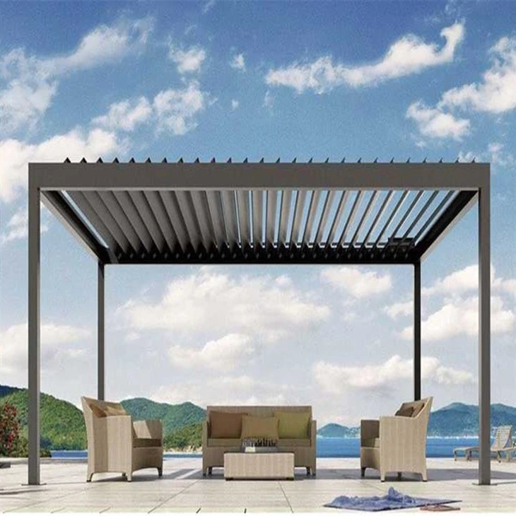 জলরোধী Louvered ছাদ সিস্টেম অ্যালুমিনিয়াম Pergola
